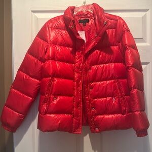 J.Crew Red Puffer Jacket